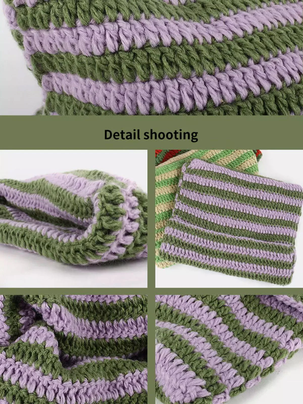Stripe Cat Ear Beanie - Image 5