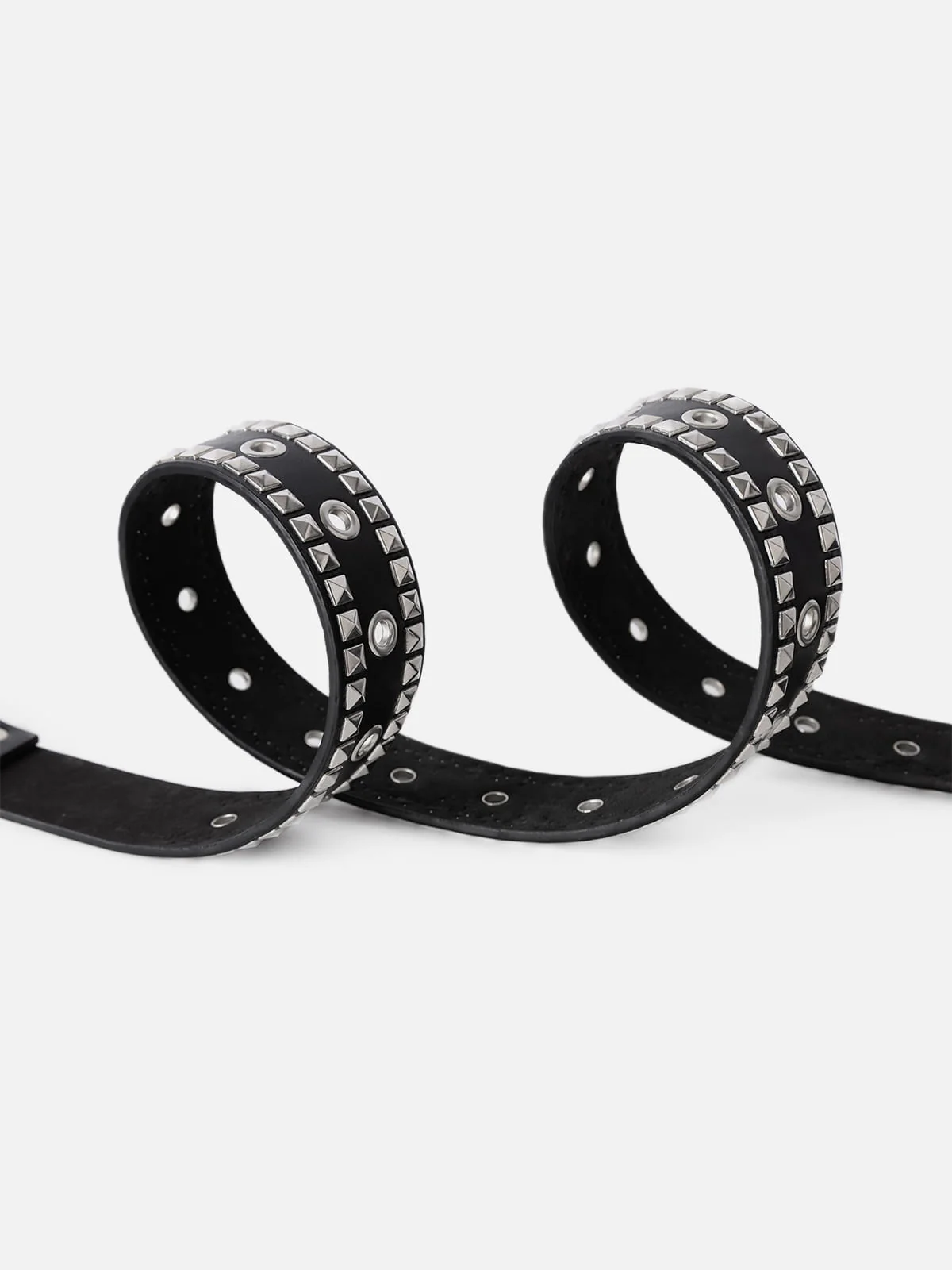 Studded Double Row Grommet Belt - Image 7